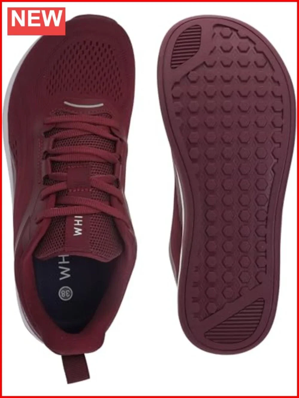 Anatomically Wide Toe Box Zero Drop Road Running Shoes - Mesh